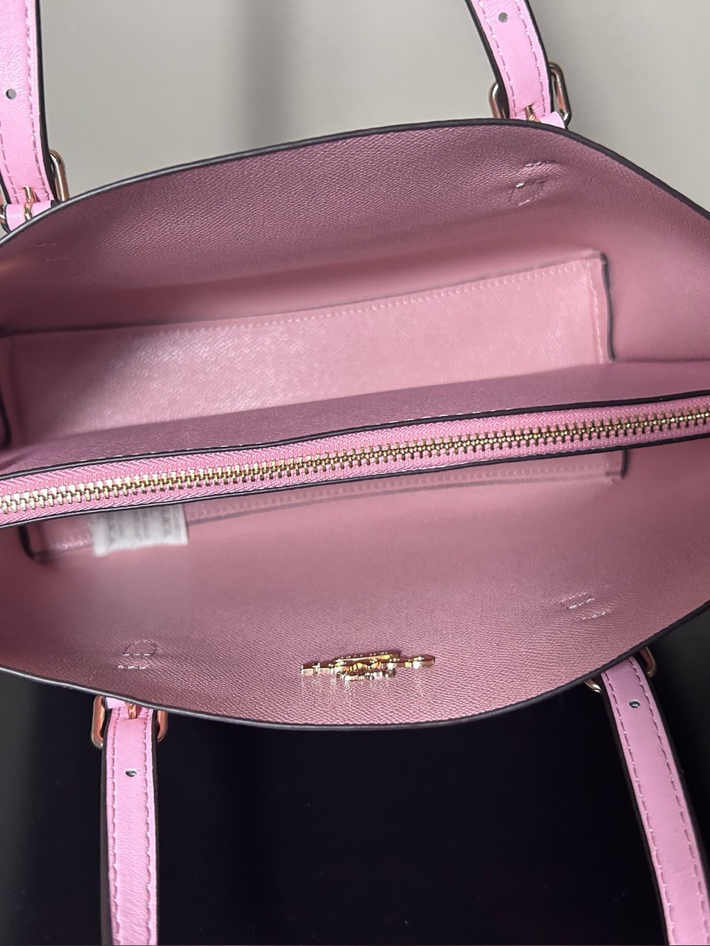 Coach Powder Pink Signature Tote Bag with Removable Strap - Picture 6 of 10